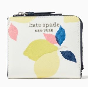 Kate Spade Graphic Cameron Lemon Zest Bifold Wallet.